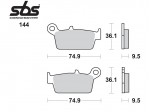 Τακάκια SBS 144HF (FA131)(FD114)